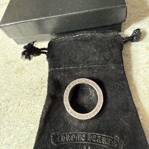Chrome Hearts Silver Spacer Logo Ring